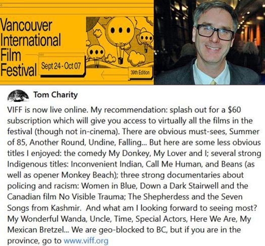 VIFF 2020 | Films VIFF Programmer Tom Charity Recommends
