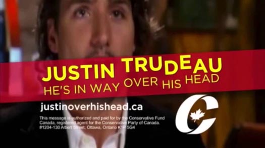 Justin Trudeau targeted by Conservative Party with unflattering depiction of the Prime Minister
