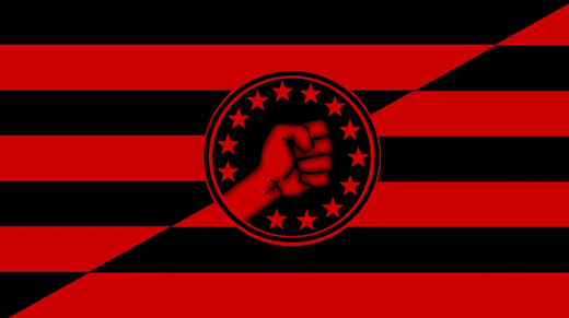 Anarcho-syndicalist flag