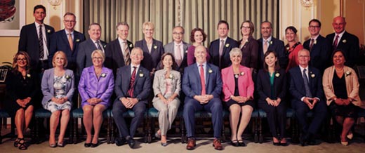 British Columbia Cabinet of the John Horgan progressive & activist BC NDP government