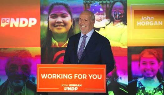 The BC NDP won a comfortable majority government in British Columbia on Saturday, October 24, 2020