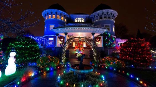 Canuck Place Children's Hospice annual Christmas Lights Display, at 1690 Matthews in Vancouver