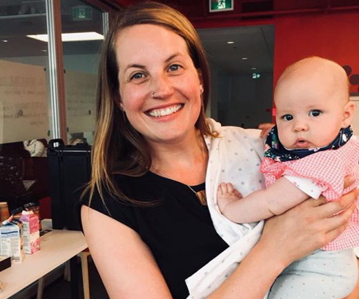 Vancouver City Council candidate Christine Boyle does more on the campaign trail that kiss babies - she provides child care!