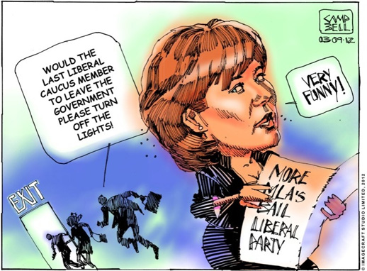 BC Liberals bail on beleaguered soon-to-be-ex-Premier, Christy Clark