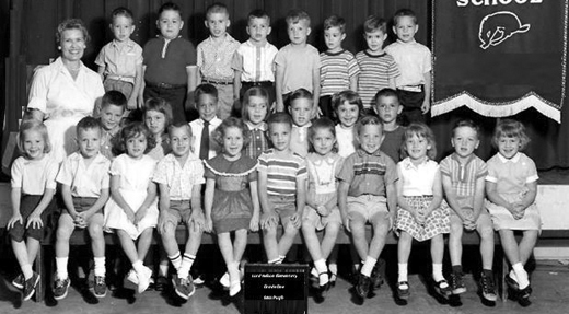 Class picture, Grade One class, Lord Nelson Elementary School, Vancouver's east side, circa 1957