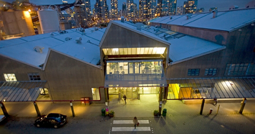 Emily Carr University, located on Granville Island, in the heart of Vancouver