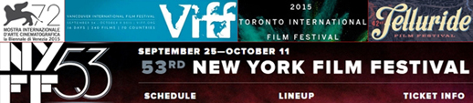 September film festivals, from Venice, Telluride and Toronto, to Vancouver and New York