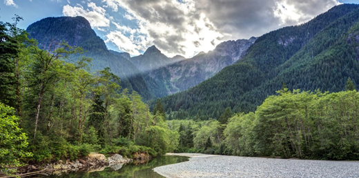 British Columbia's Golden Ears Provincial Park, only 55 kilometres from the heart of Vancouver.