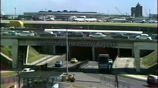 Heathrow Airport, London England, circa 1974