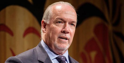 Premier John Horgan announces that the legislature will be called back into session