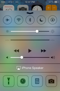 iOS 7's Control Center: Swipe Up For Toggles