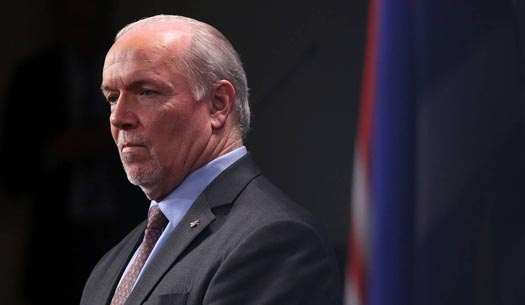 British Columbia Premier John Horgan during the 2020 British Columbia provincial election