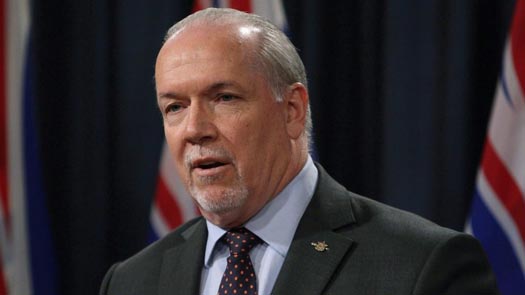 NDP Premier John Horgan campaigning in the 2020 British Columbia election