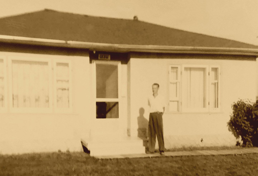 John Tomlin, a picture taken at our home in Vancouver, along Venables Street, circa 1962