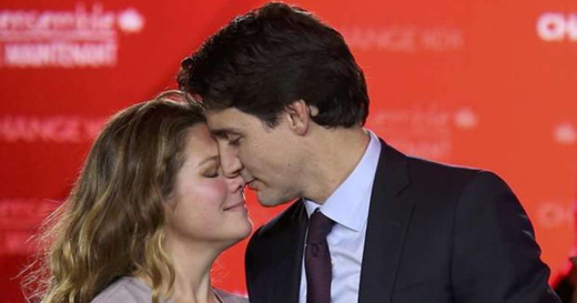Justin Trudeau and his wife Sophie Gregoire, October 19th 2015, the night he became Prime Minister