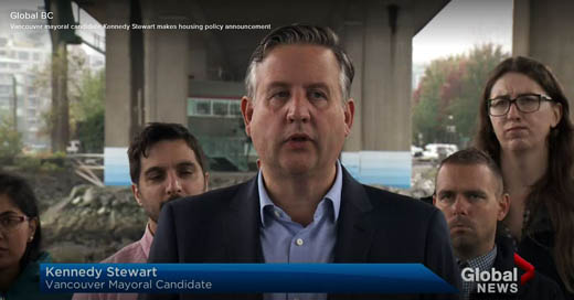 Kennedy Stewart, 2018 independent Vancouver Mayoral candidate
