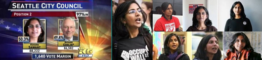 Kshama Sawant becomes the first ever socialist Seattle City Councillor
