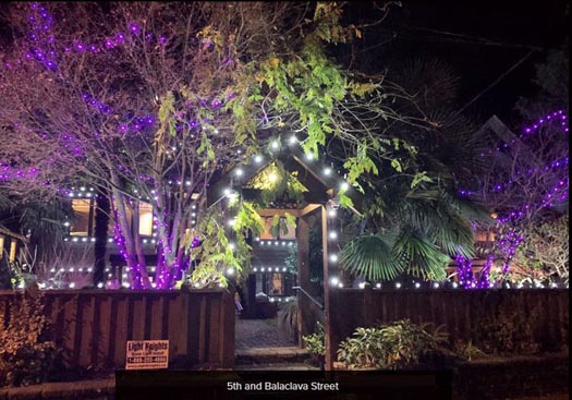 Guide to Holiday Lights Display 2020 | West 5th Avenue and Balaclava | Vancouver