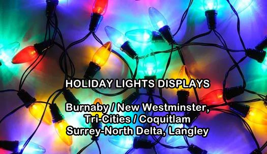 Guide to Holiday Lights Display 2020 | Burnaby, Tri-Cities, Surrey and Langley