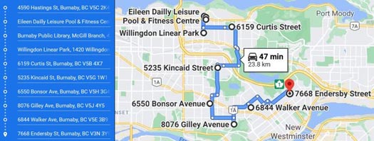 Guide to Holiday Lights Display 2020 | Map of Burnaby Holiday Light Displays