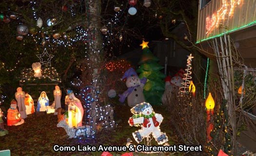 Guide to Holiday Lights Display 2020 | Como Lake Avenue and Claremont Street | Coquitlam