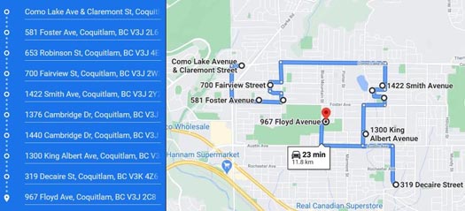 Guide to Holiday Lights Display 2020 | Map of Coquitlam Holiday Light Displays