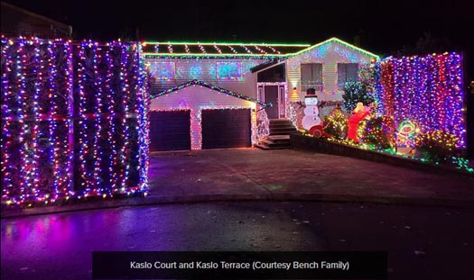 Guide to Holiday Lights Display 2020 | Kaslo Court and Terrace, on the Grandview Highway | Vancouver