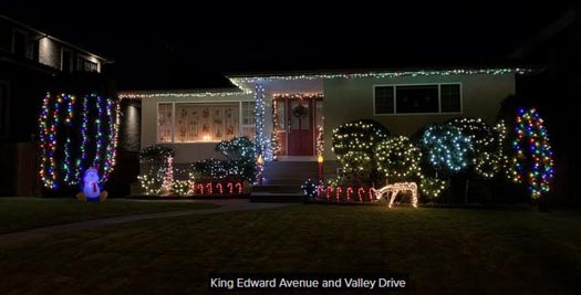 Guide to Holiday Lights Display 2020 | King Edward and Valley Drive | Vancouver