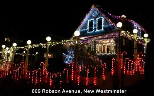 Guide to Holiday Lights Display 2020 | 609 Robson Avenue | New Westminster