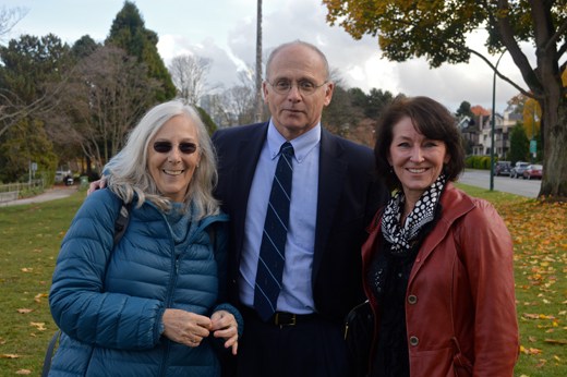 The Hadden Park Trio: historian Megan Carvell Davis, lawyer Robert Kasting, and Kitsilano activist, Tina Oliver