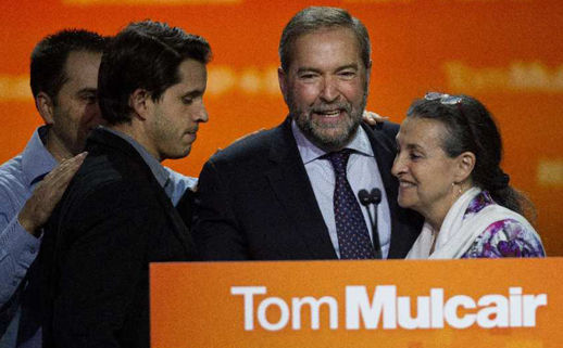 Tom Mulcair and the NDP go down to defeat in Canada's 42nd national election