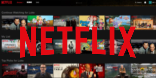 Netflix logo on screen