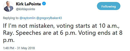 Former NPA Mayoral candidate updates information on 2018 Mayoral nomination voting