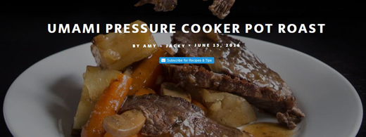 Umami Pot Roast Dinner, Prepared in the Instant Pot. Recipe by Amy + Jackie