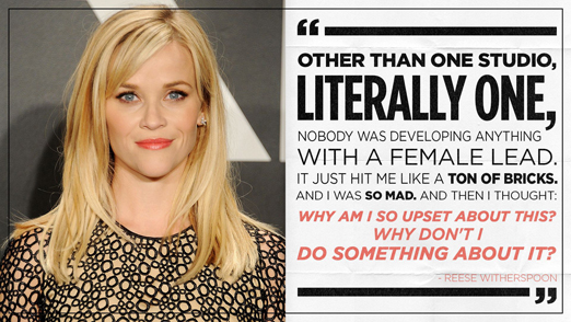 Actress Reese Witherspoon confronting sexism in the film industry