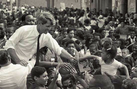 Robert F. Kennedy On The Campaign Trail To Become President of The United States