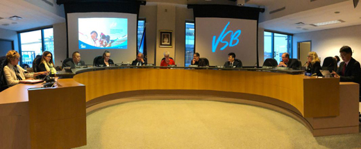 Meeting of the 2018 Board of Education trustees with the Vancouver School Board
