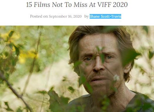 Shane Scott-Travis outlines 15 films not to miss at VIFF 2020