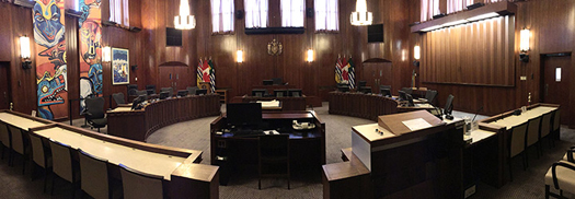 Vancouver City Council chambers
