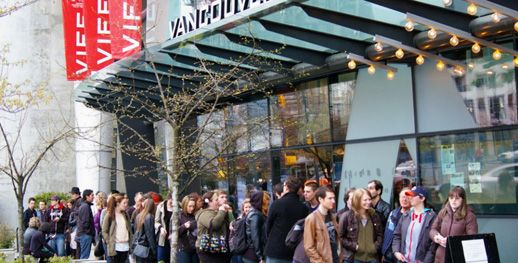 The Vancity Theatre ... early morning lineups for the early September advance screenings for 2012's 31st annual The Vancouver International Film Festival