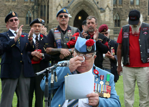 Liberal Party of Canada: Restoring Veterans' Pensions, and Providing Support