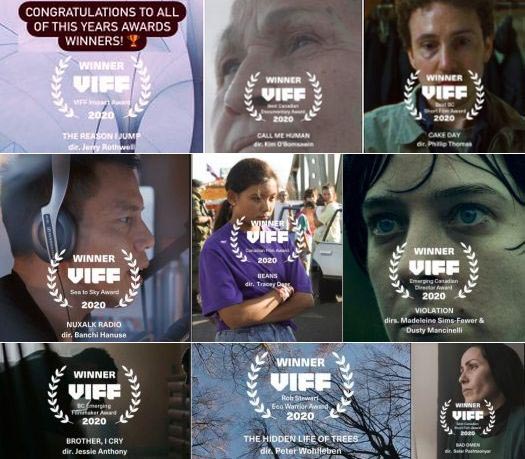 The 2020, 39th annual Vancouver International Film Festival Award Winners
