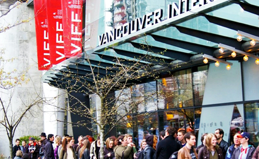 Patrons line up for a Vancouver International Film Festival screening