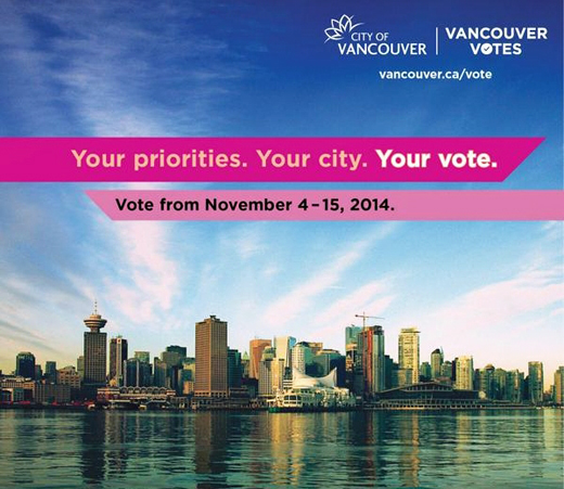 Vote in the 2014 Vancouver Municipal Election